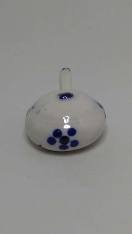 Miniature Ceramic Blue & White Delft Style Tea Pot (Elesva Holland) (Miniature, suitable for prin...