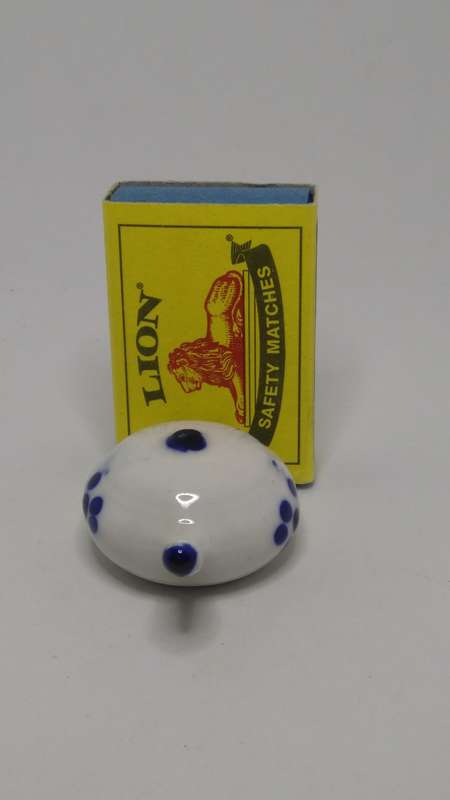 Miniature Ceramic Blue & White Delft Style Tea Pot (Elesva Holland) (Miniature, suitable for prin...
