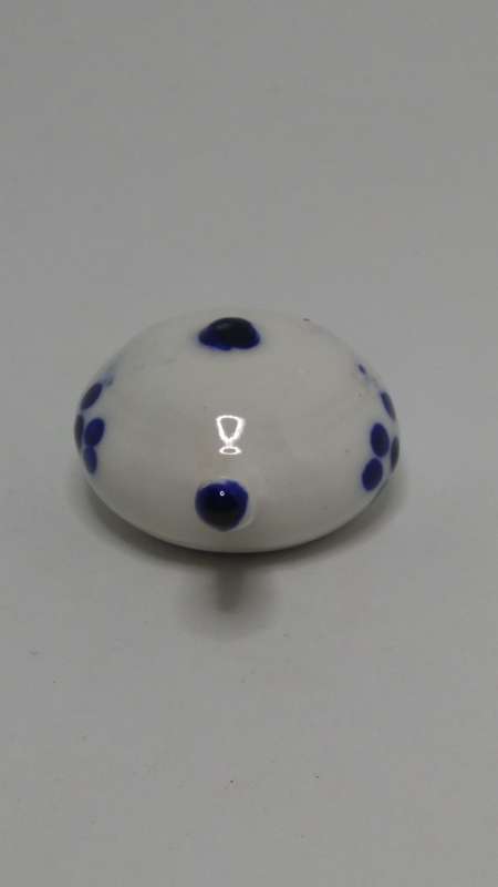 Miniature Ceramic Blue & White Delft Style Tea Pot (Elesva Holland) (Miniature, suitable for prin...