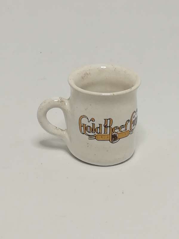 Miniature Souvenir Gold Reef City Beer Mug (Miniature, suitable for printer's tray)