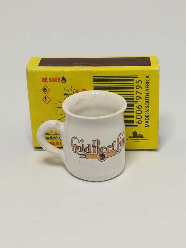 Miniature Souvenir Gold Reef City Beer Mug (Miniature, suitable for printer's tray)