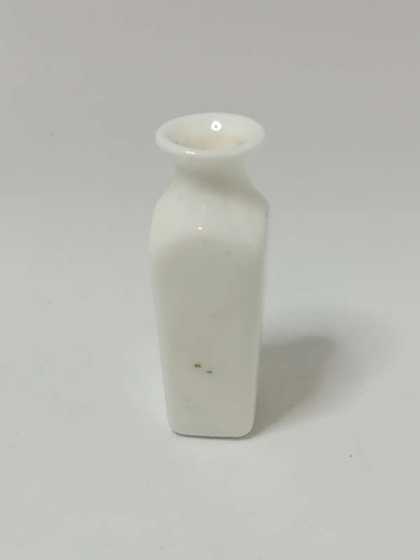 Miniature White Vase with Flower (for Printer's Tray/Dollhouse)