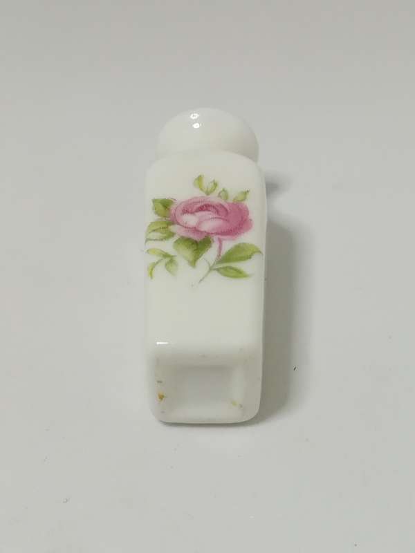 Miniature White Vase with Flower (for Printer's Tray/Dollhouse)