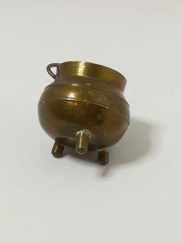 Miniature Brass Cauldron/Potjie Brass (Miniature, suitable for printer's tray)