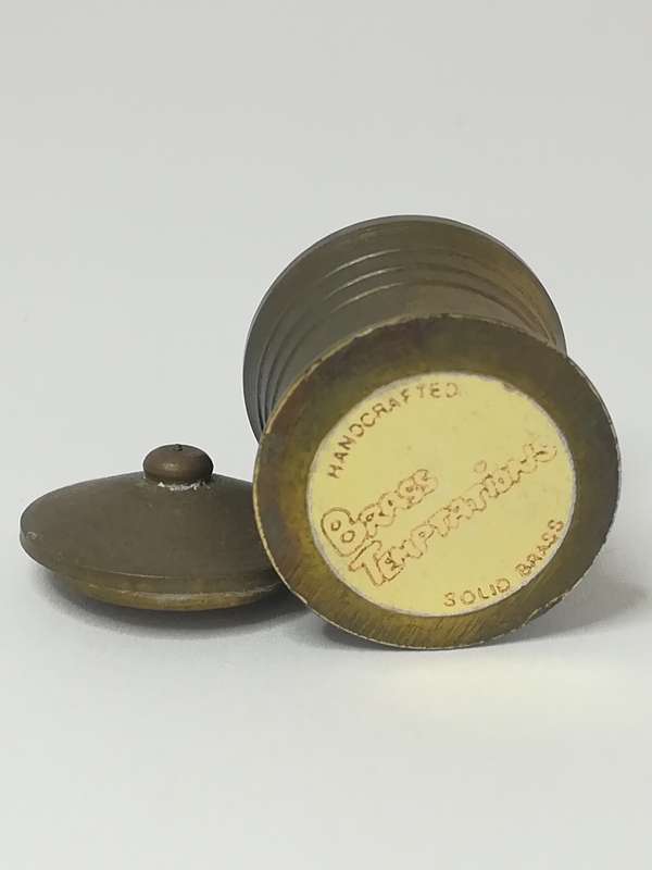 Miniature Pot with Lid Brass (Miniature, suitable for printer's tray)