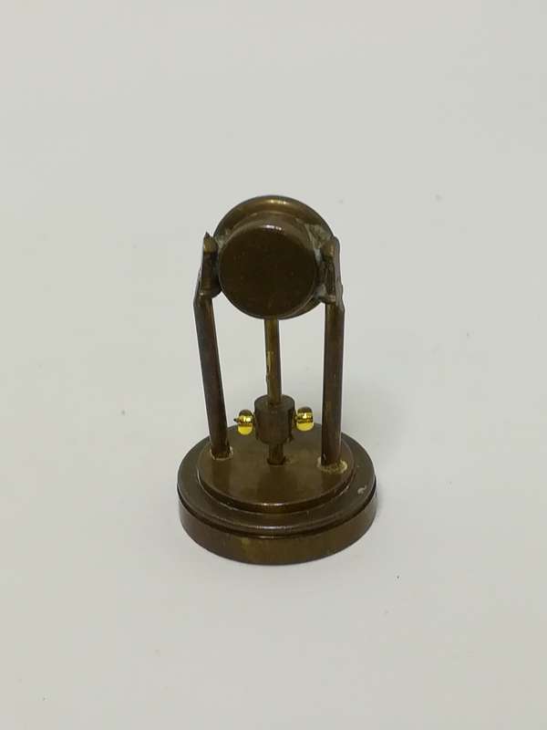 Brass Clock (for Printer's Tray/Dollhouse)