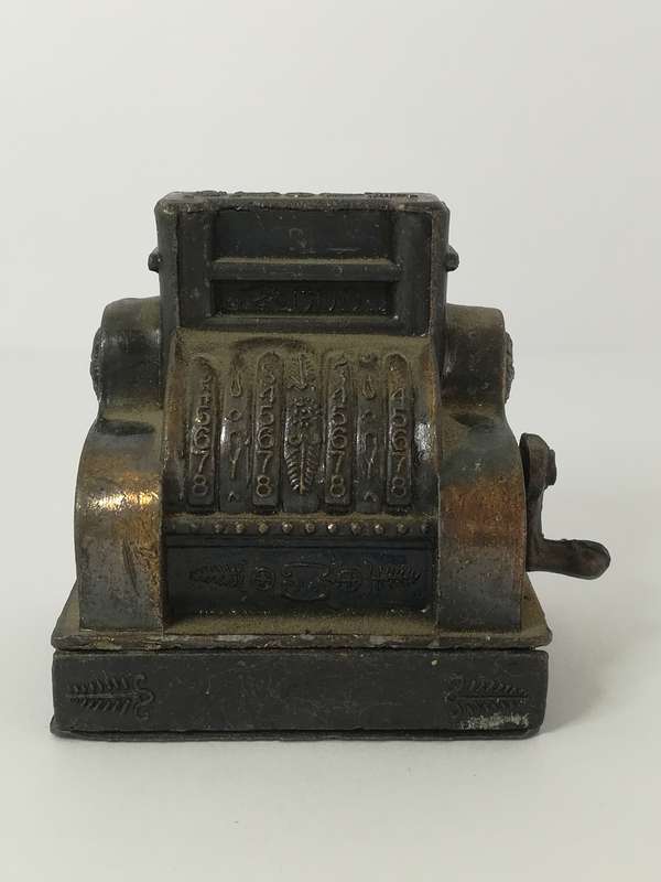 Miniature Cash Register Till Brass (Miniature, suitable for printer's tray)