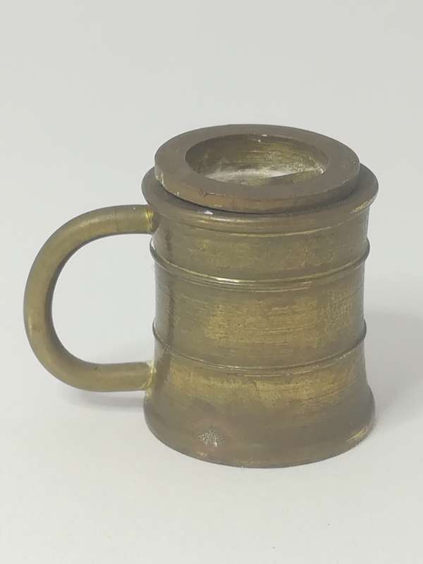 Miniature Beer Mug/Tankard Brass (Miniature, suitable for printer's tray)