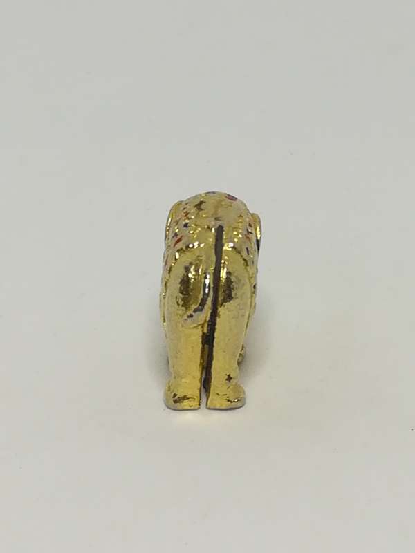 Miniature Brass Indian Decorated Elephant Name/Note Display Holder - Style 1 (Miniature, suitable...