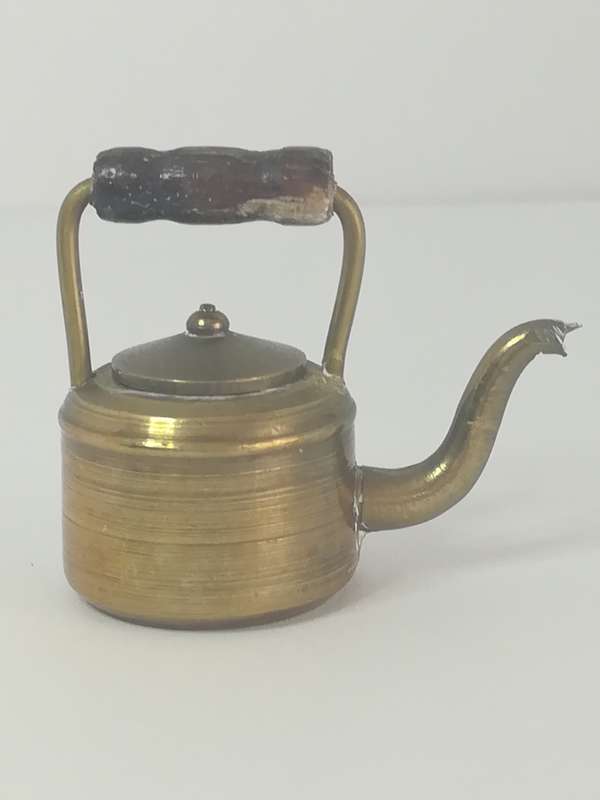 Miniature Teapot with Lid Brass (Miniature, suitable for printer's tray)