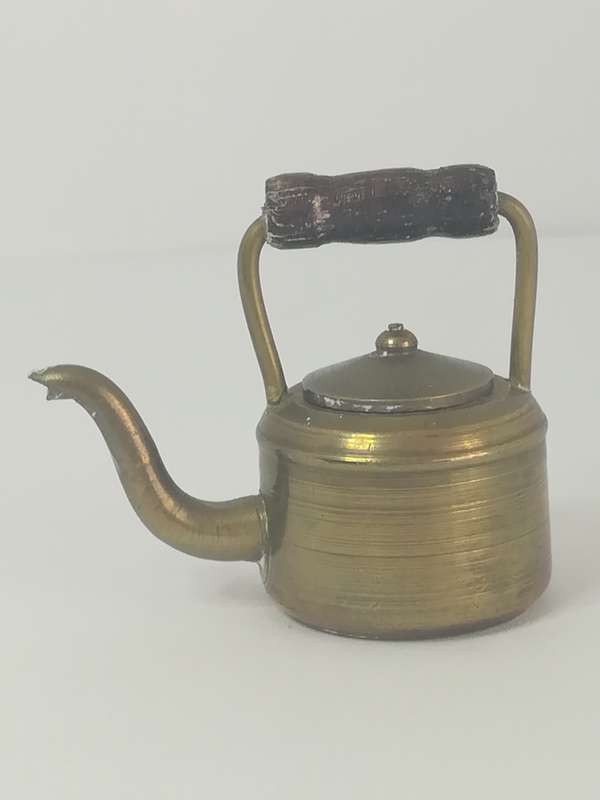Miniature Teapot with Lid Brass (Miniature, suitable for printer's tray)