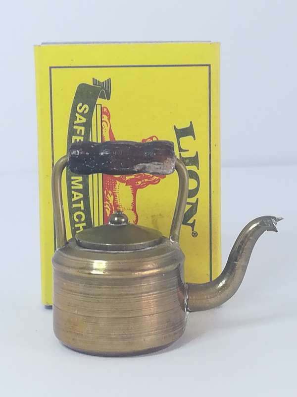 Miniature Teapot with Lid Brass (Miniature, suitable for printer's tray)