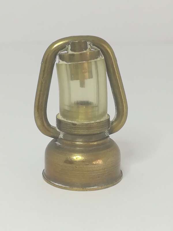 Miniature Lantern Brass and Glass (Miniature, suitable for printer's tray)