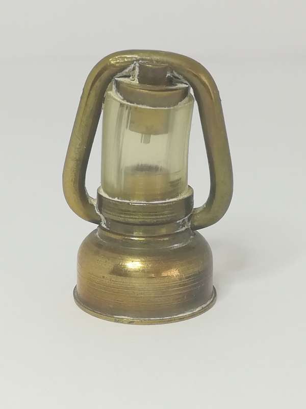 Miniature Lantern Brass and Glass (Miniature, suitable for printer's tray)