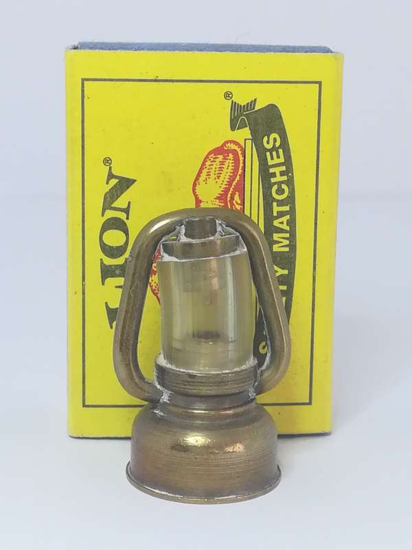 Miniature Lantern Brass and Glass (Miniature, suitable for printer's tray)