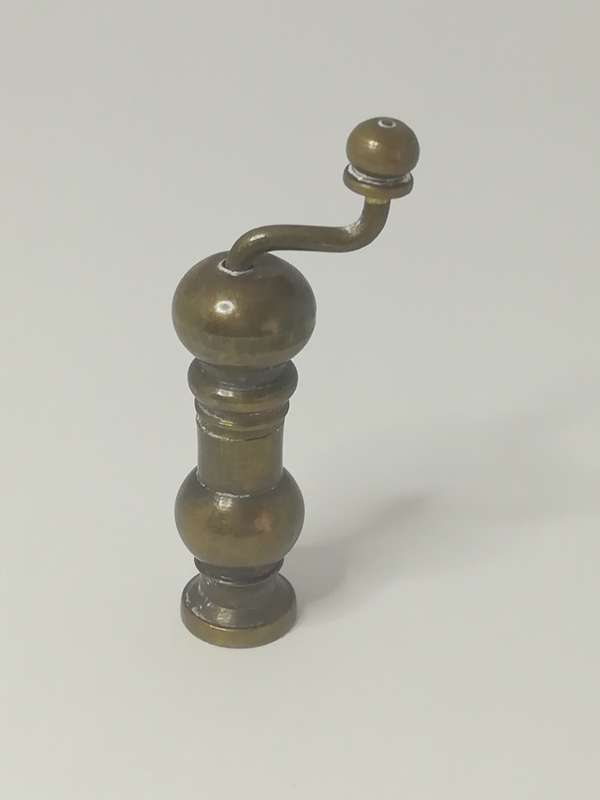 Miniature Salt/Pepper Grinder Brass (Miniature, suitable for printer's tray)
