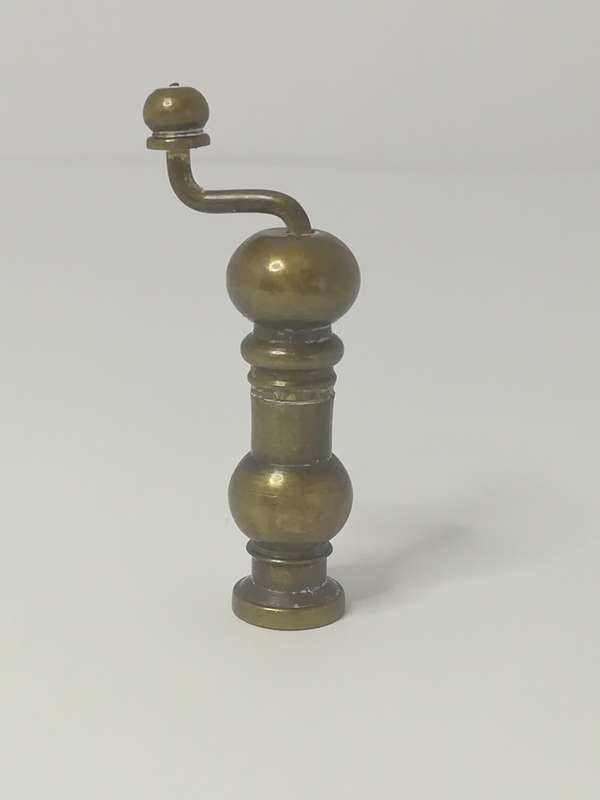 Miniature Salt/Pepper Grinder Brass (Miniature, suitable for printer's tray)
