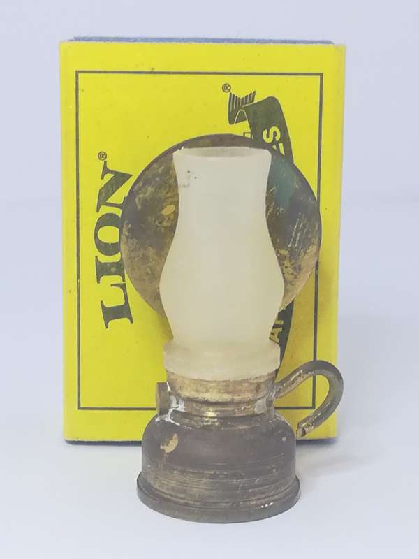 Miniature Lantern Brass and Glass (Miniature, suitable for printer's tray)