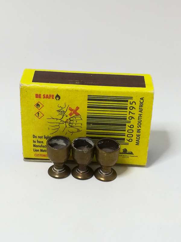 Miniature Brass Wine Cups (Miniature, suitable for printer's tray)