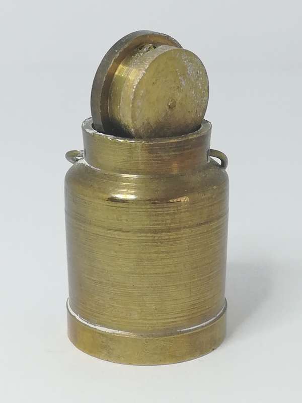 Miniature Milk Cannister Brass (Miniature, suitable for printer's tray)