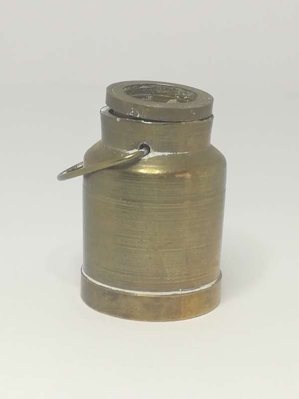 Miniature Milk Cannister Brass (Miniature, suitable for printer's tray)