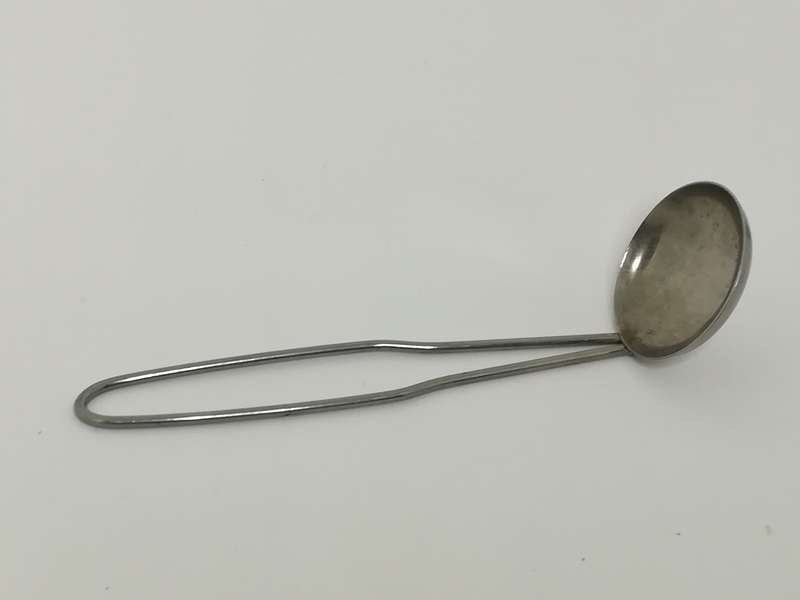 Metal 'Silver' Spoon with Flat Bottom