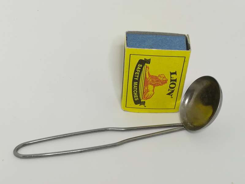 Metal 'Silver' Spoon with Flat Bottom