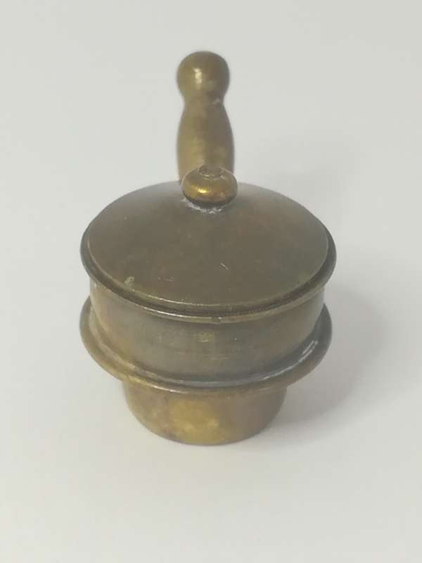 Miniature Pot with Lid Brass (Miniature, suitable for printer's tray)