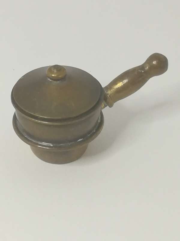 Miniature Pot with Lid Brass (Miniature, suitable for printer's tray)