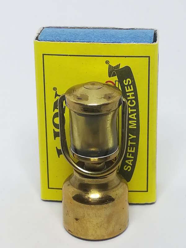 Miniature Lantern Brass and Glass (Miniature, suitable for printer's tray)