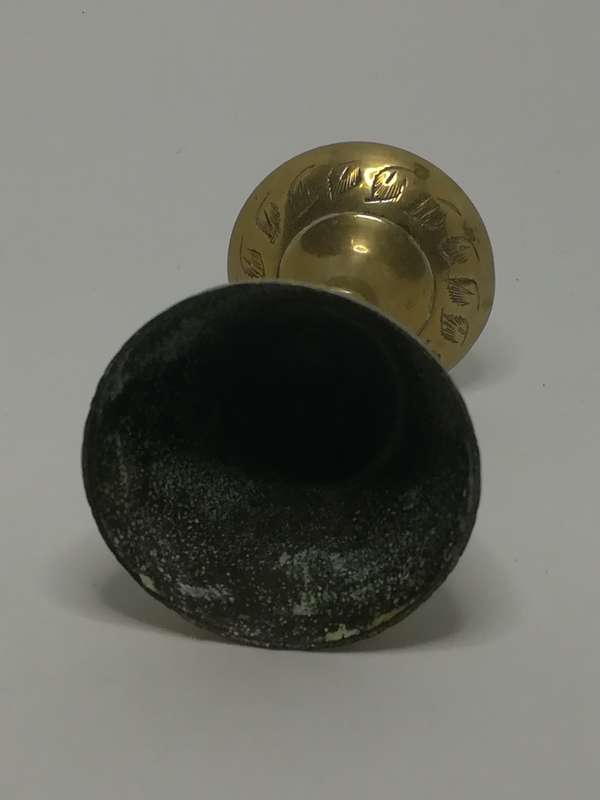 Small Brass Engraved Goblet