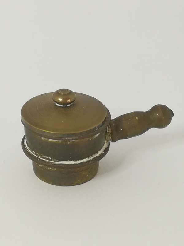 Miniature Pot with Lid Brass (Miniature, suitable for printer's tray)