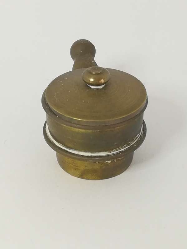 Miniature Pot with Lid Brass (Miniature, suitable for printer's tray)