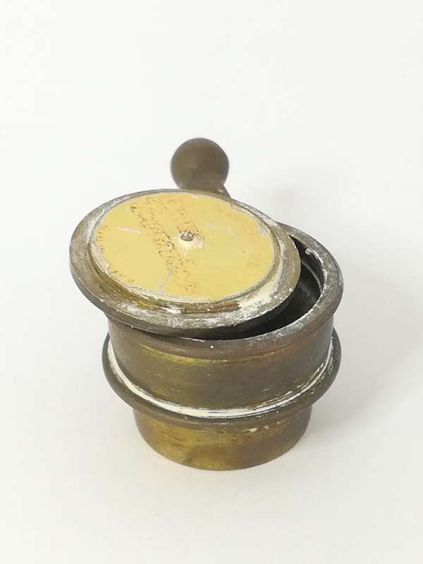 Miniature Pot with Lid Brass (Miniature, suitable for printer's tray)