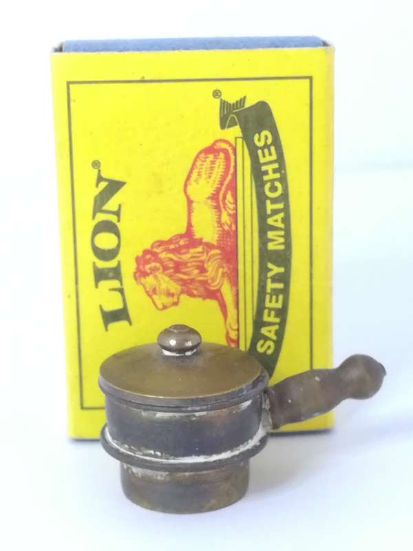 Miniature Pot with Lid Brass (Miniature, suitable for printer's tray)