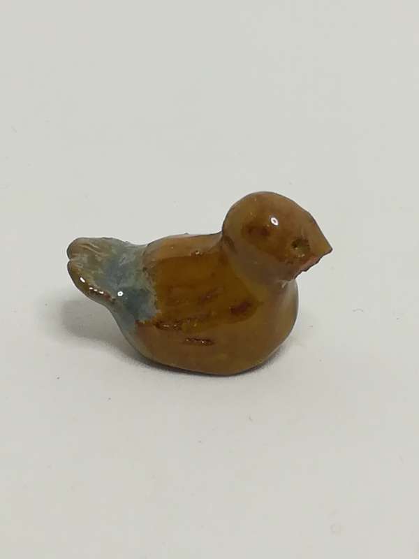 Miniature Ceramic Brown Bird (Miniature, suitable for printer's tray)