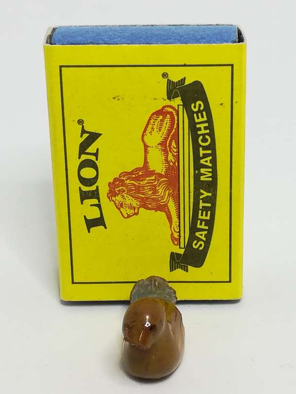 Miniature Ceramic Brown Bird (Miniature, suitable for printer's tray)