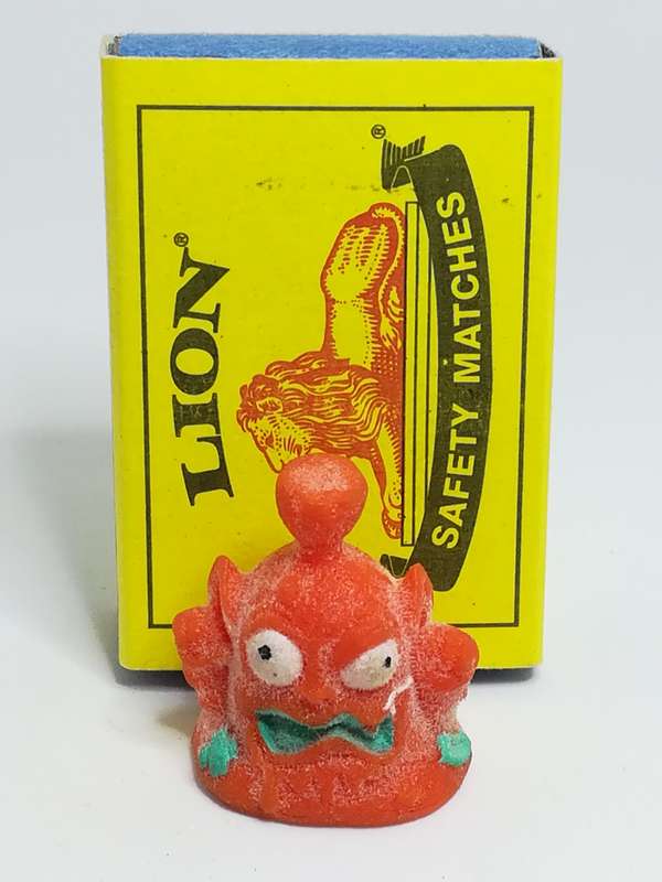 Miniature Dark Orange & Green Pencil Popper Monster (Miniature, suitable for printer's tray)