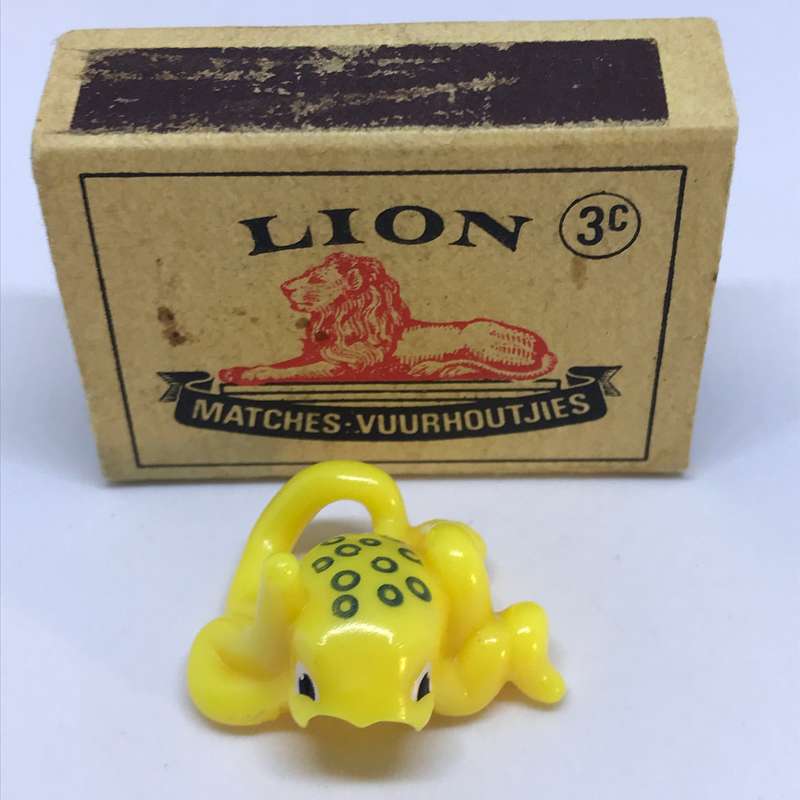 Miniature Yellow Octopus Tiny Black Spots on Back (Miniature, suitable for printer's tray)