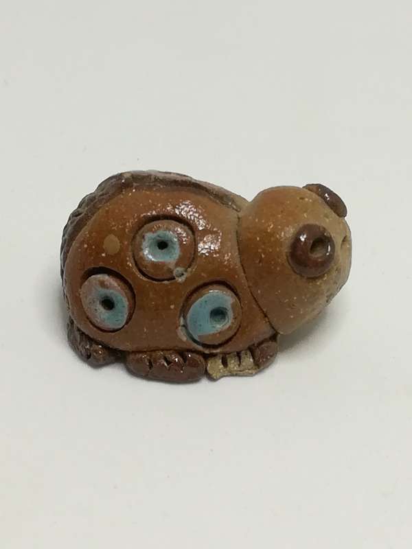 Miniature Ceramic Brown Tortoise (Miniature, suitable for printer's tray)