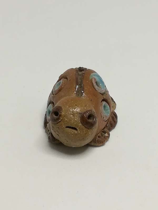 Miniature Ceramic Brown Tortoise (Miniature, suitable for printer's tray)
