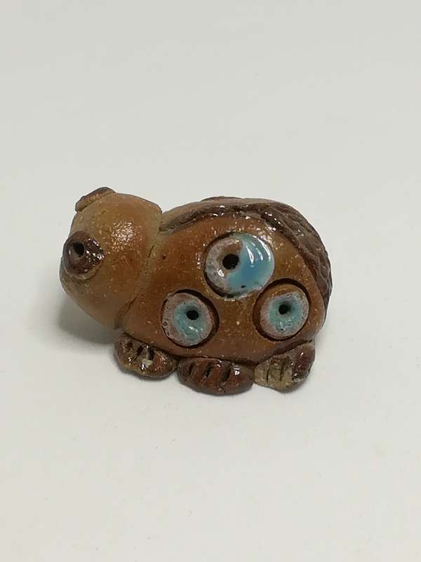 Miniature Ceramic Brown Tortoise (Miniature, suitable for printer's tray)
