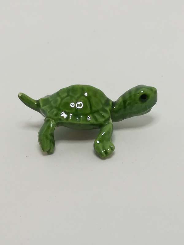 Miniature Green Ceramic Tortoise (Miniature, suitable for printer's tray)