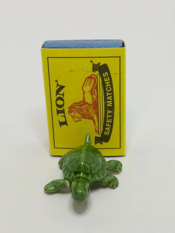 Miniature Green Ceramic Tortoise (Miniature, suitable for printer's tray)