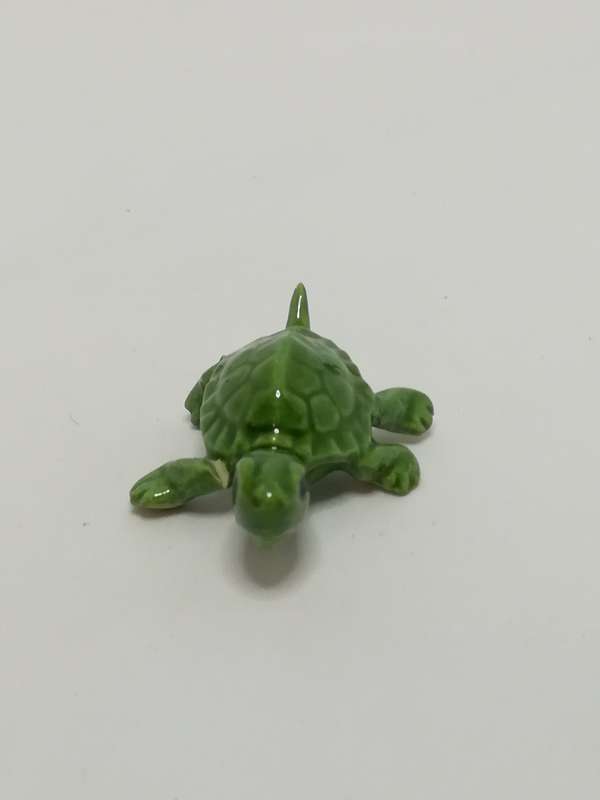 Miniature Green Ceramic Tortoise (Miniature, suitable for printer's tray)