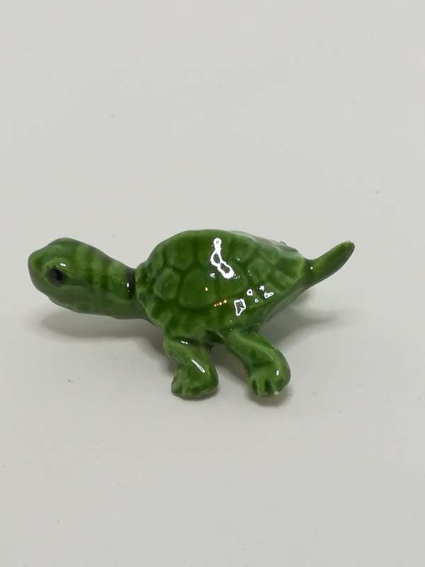 Miniature Green Ceramic Tortoise (Miniature, suitable for printer's tray)