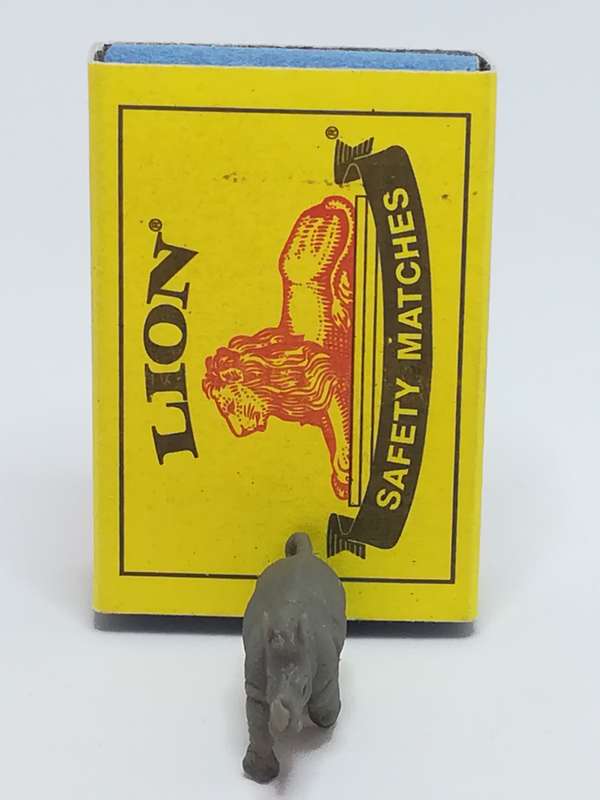 Miniature Grey Rhinoceros - like Schleich (Miniature, suitable for printer's tray)