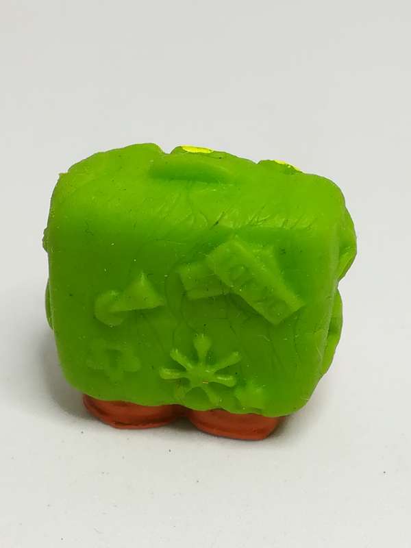 Miniature Green & Yellow Pencil Popper Orange Shoe (Miniature, suitable for printer's tray)