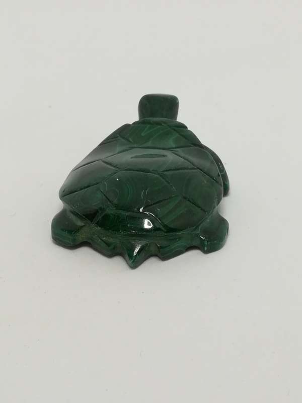 Miniature Dark Green Ceramic Tortoise (Miniature, suitable for printer's tray)