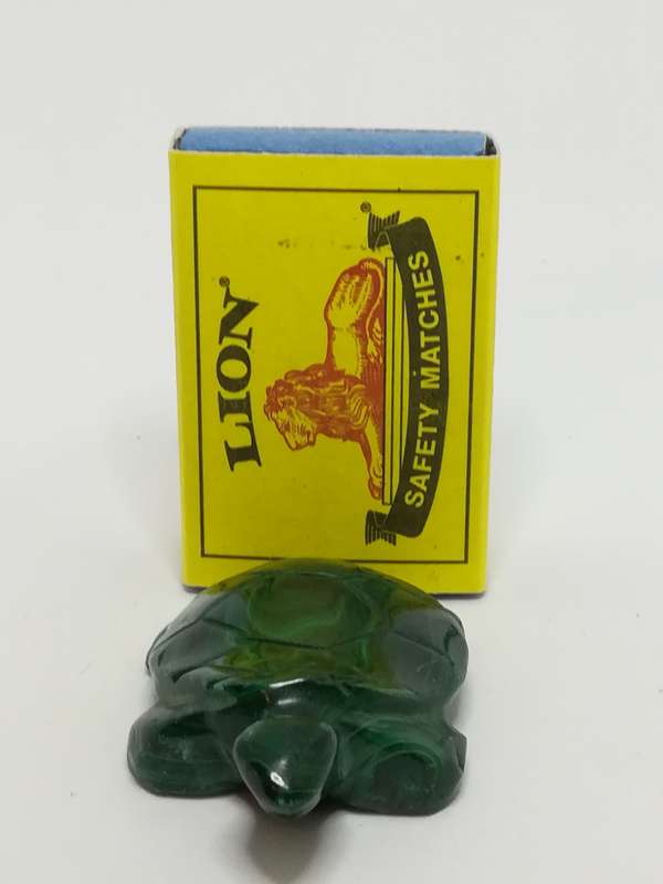 Miniature Dark Green Ceramic Tortoise (Miniature, suitable for printer's tray)